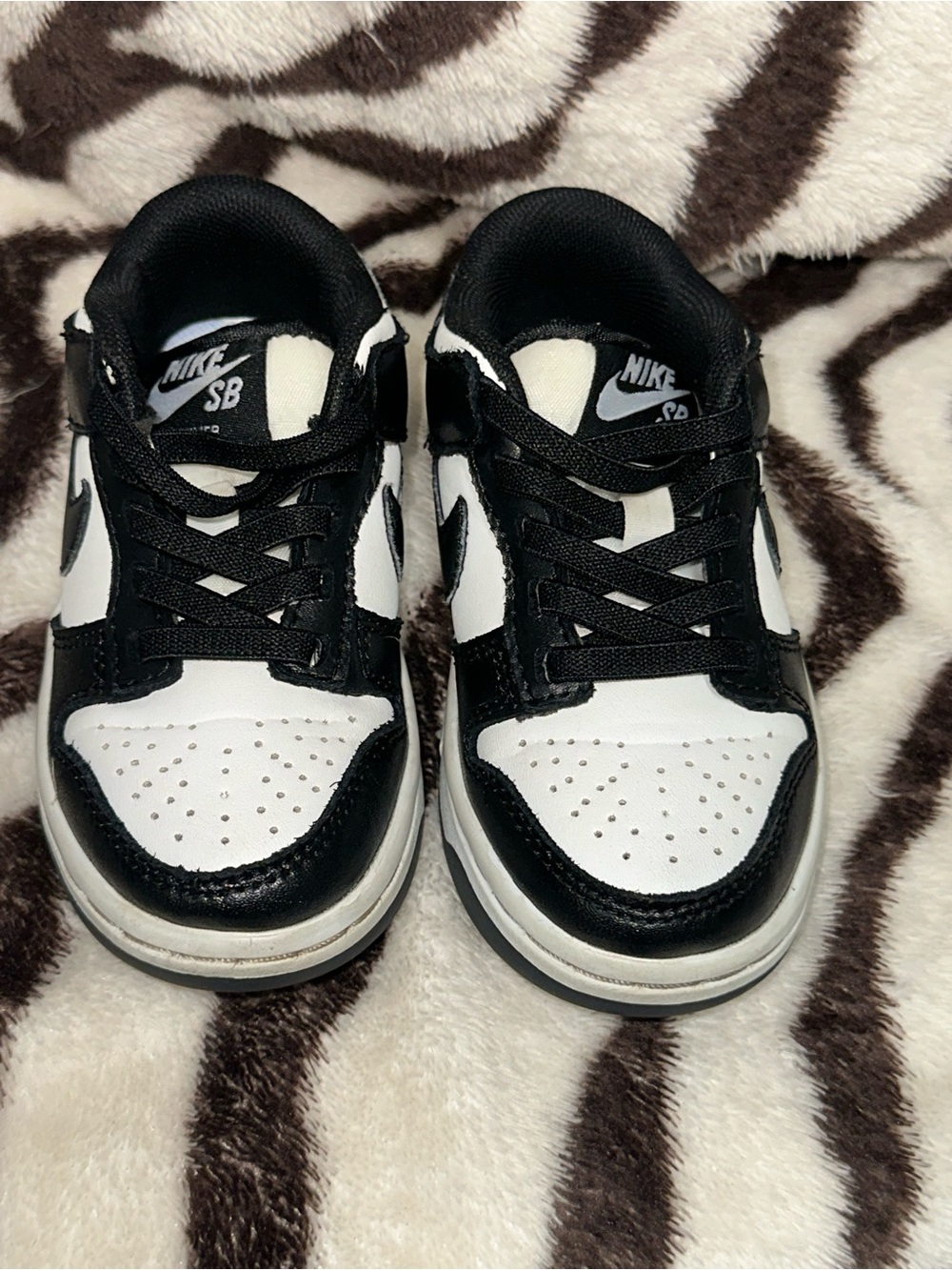 Kids Nike Dunk Low Retro White & Black